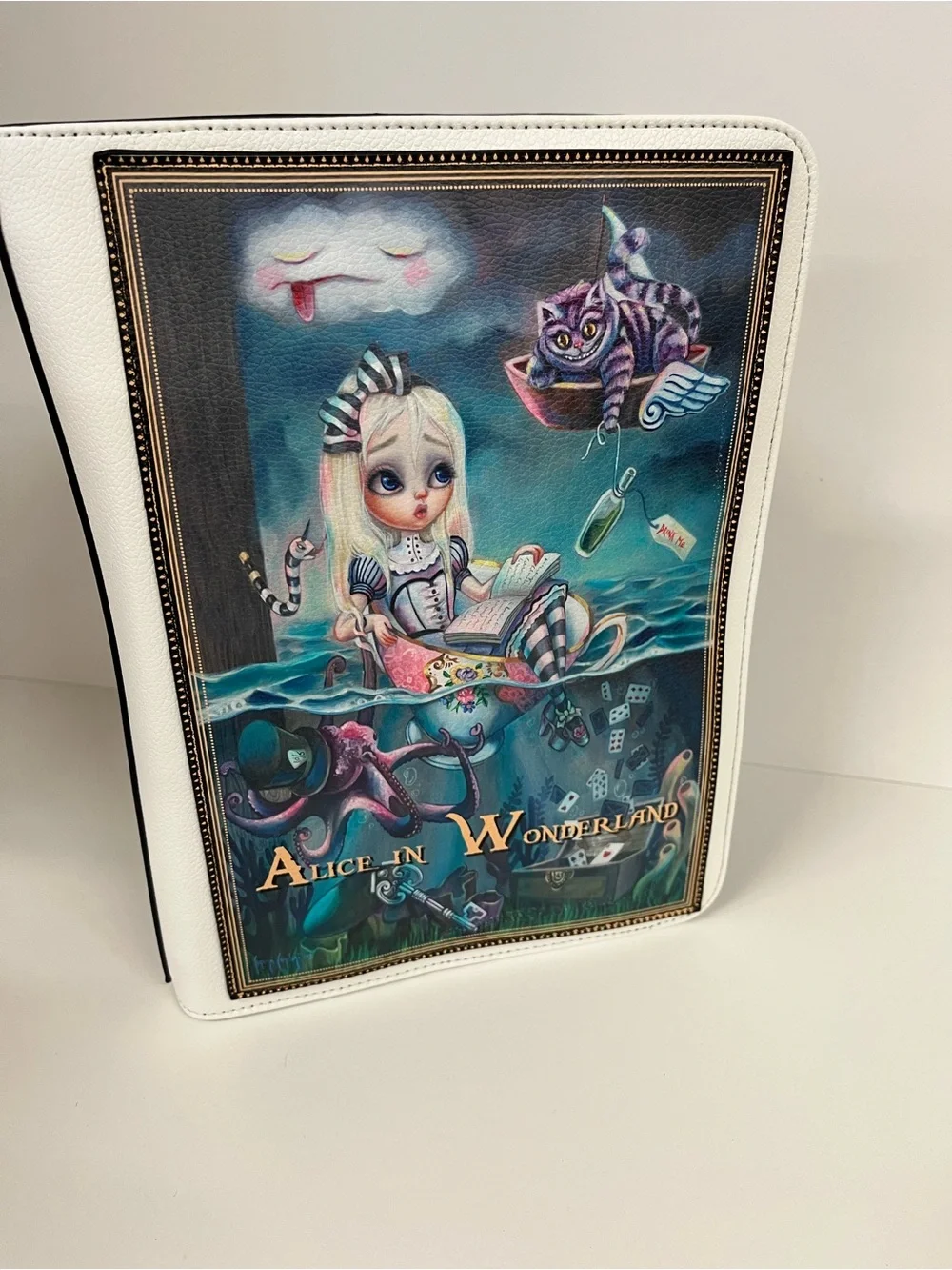 Alice in Wonderland Decorative Book Backpack